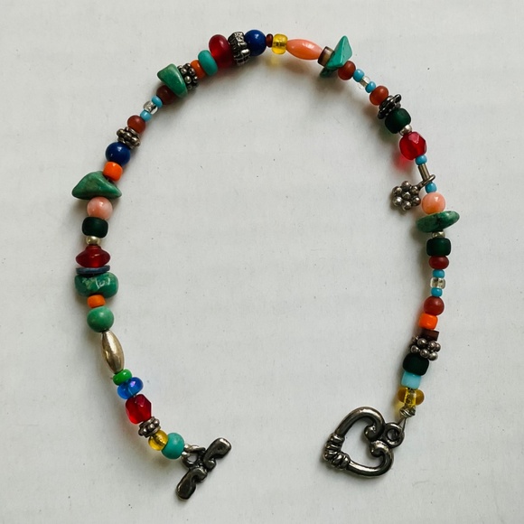 Handmade Multi Stone bracelet 7” - Picture 2 of 6